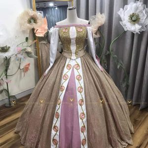 Anastasia Costume Oufit for a Adult with sparkler fabric – Cosplay Dress