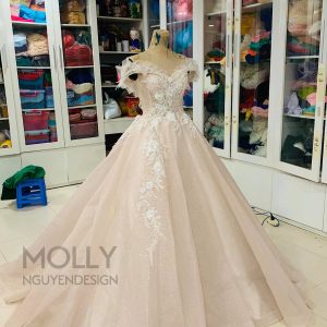 Ivory Iridescent Wedding Dress (Copy)